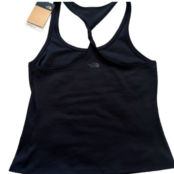 NWT The North Face Black Active Ribbed Stretch Racerback Tank L Yoga Running Gym - Picture 7 of 9
